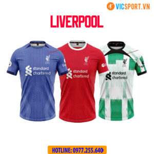 Áo đá banh Clb Liverpool mùa giải 2023-2024 vải mè