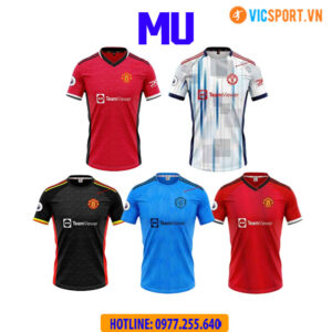 Áo đá banh MU - Clb Manchester United mùa giải 2023-2024 vải mè