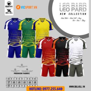 Áo đá banh không logo DullKill Leo Pard