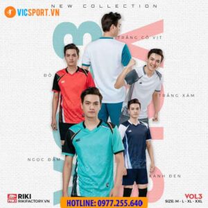 Quần áo bóng chuyền nam Riki Vol 3