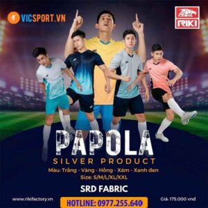 Áo đá banh không logo Riki Papola