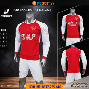 Áo đá banh tay dài Clb Arsenal 2023-2024