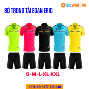 Bộ trọng tài Egan Eric đủ màu