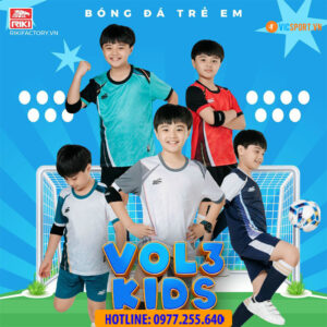 Áo bóng đá trẻ em Riki Vol.3