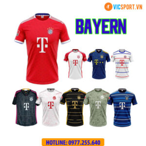 Áo đá banh Clb Bayern Munich mùa giải 2023-2024 vải mè