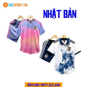 Áo đá banh đội tuyển Nhật Bản 2024 vải mè