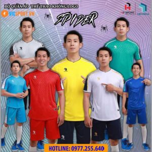 Áo đá banh không logo Vevoca Spider