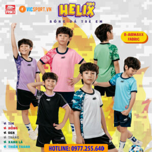 Áo đá banh trẻ em Riki Helix