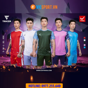 Áo đá banh không logo Wika Tracer