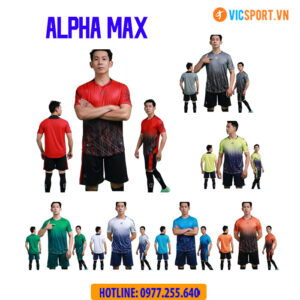 Áo đá banh không logo Alpha Max