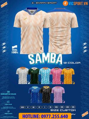 Áo đá banh không logo Xspeed Samba