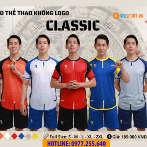 Áo đá banh không logo Vevoca Classic