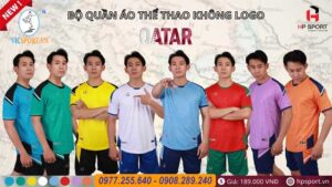 Áo đá banh không logo Vevoca Qatar