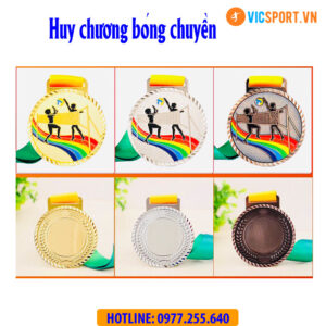 Huy chương Bóng Chuyền bánh răng (có in)