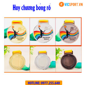 Huy chương Bóng Rổ bánh răng (có in)