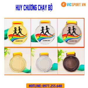Huy chương Running - Chạy bộ bánh răng (có in)
