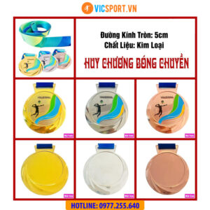 Huy chương Bóng Chuyền dây xanh