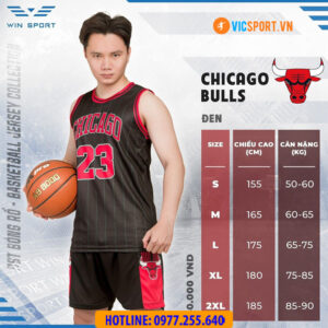 Quần áo bóng rổ người lớn Chicago