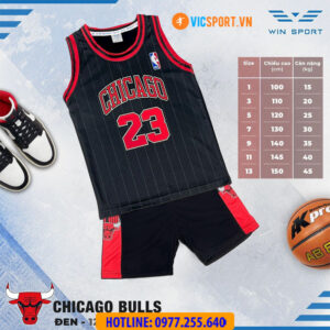 Quần áo bóng rổ trẻ em Chicago