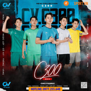 Áo bóng đá không logo CV C300