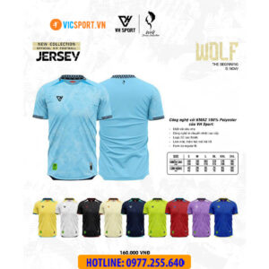 Áo đá banh không logo VH Wolf