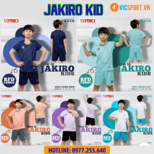 Áo đá banh trẻ em Riki Jakiro