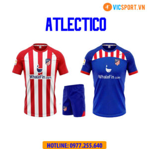 Áo đá banh Clb Atlectico Madrid mùa giải 2023-2024 vải mè