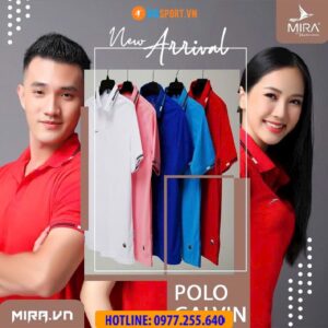 Áo polo di chuyển Mira Galvin