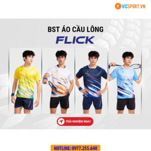 Áo cầu lông nam Justplay Flick