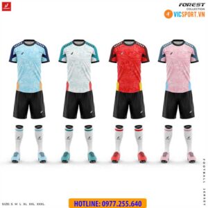 Áo bóng đá thiết kế không logo J-Sport Forest