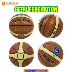 Quả bóng rổ Geru Federation da PU