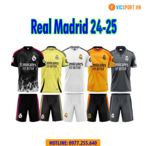 Áo đá banh Clb Real Madrid mùa giải 2024-2025