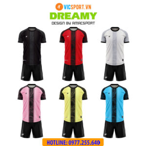 Áo đá banh thiết kế không logo Amac Dreamy