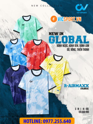 Áo đá banh không logo CV Global