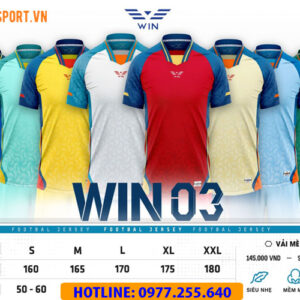 Áo đá banh không logo Win 03
