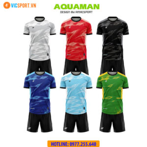 Áo đá banh thiết kế không logo Amac Aquaman