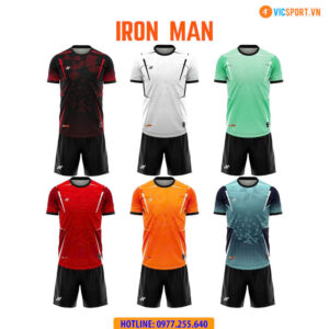 Áo đá banh thiết kế không logo Amac Iron Man