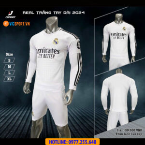 Áo tay dài Clb Real Madrid mùa giải 2024-2025