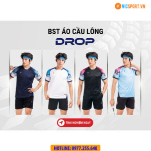 Áo cầu lông nam Justplay Drop