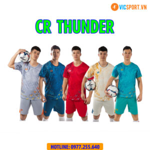 Áo đá banh không logo CR Thunder