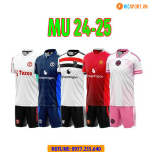 Áo đá banh Clb MU mùa giải 2024-2025 vải mè