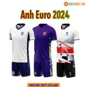 Áo đá banh đội tuyển Anh Euro 2024 vải mè