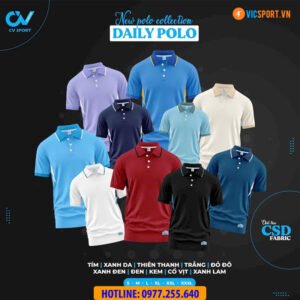 Áo polo di chuyển CV Daily