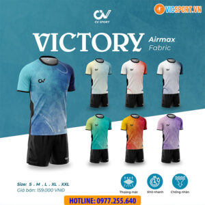 Áo đá banh không logo CV Victory