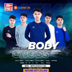 Áo lót body Riki Cross tay dài