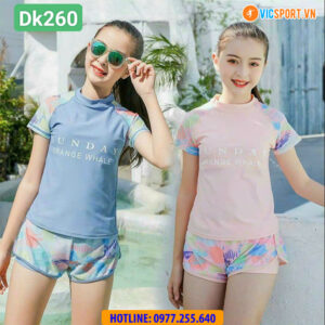 Bộ đồ bơi 2 lớp bé gái DollarKid Dk260
