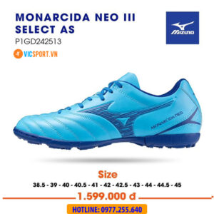 Giày đá banh chính hãng Mizuno Monarcida Neo 3 Select AS đế TF