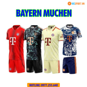 Áo đá banh Clb Bayern mùa giải 2024-2025 vải mè