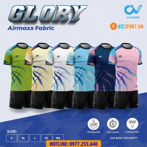 Áo đá banh không logo CV Glory