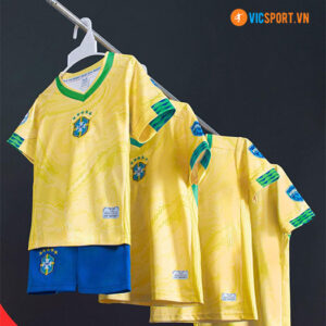 Áo đá banh trẻ em đội tuyển Brazil 2023-2024